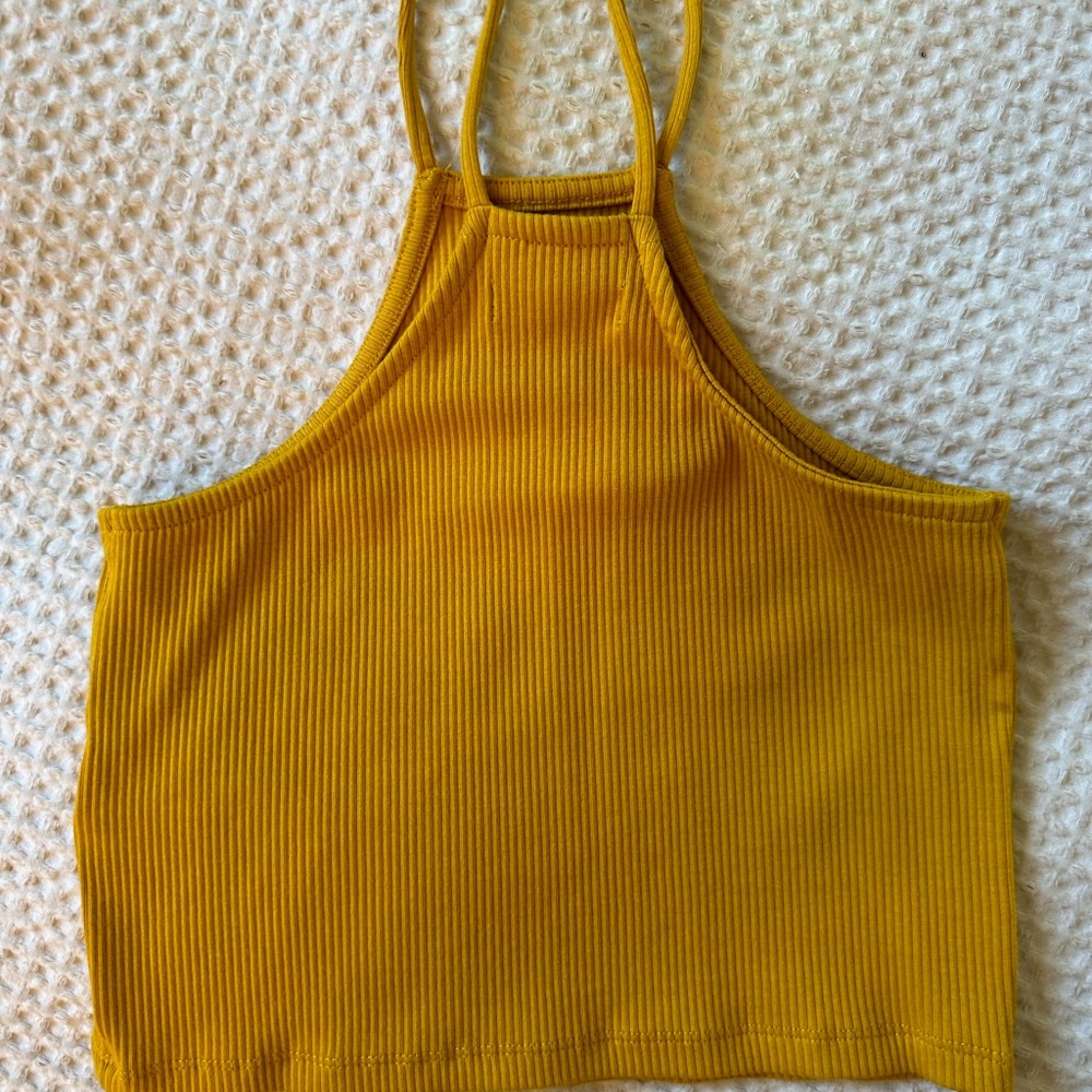 J. Crew Ribbed Halter Crop Top - Picture 3 of 3